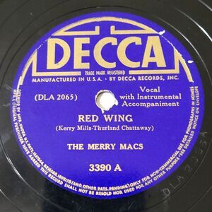 The Merry Macs 78 RPM "Red Wing / Dry Bones" Decca V+ 1940 Pop